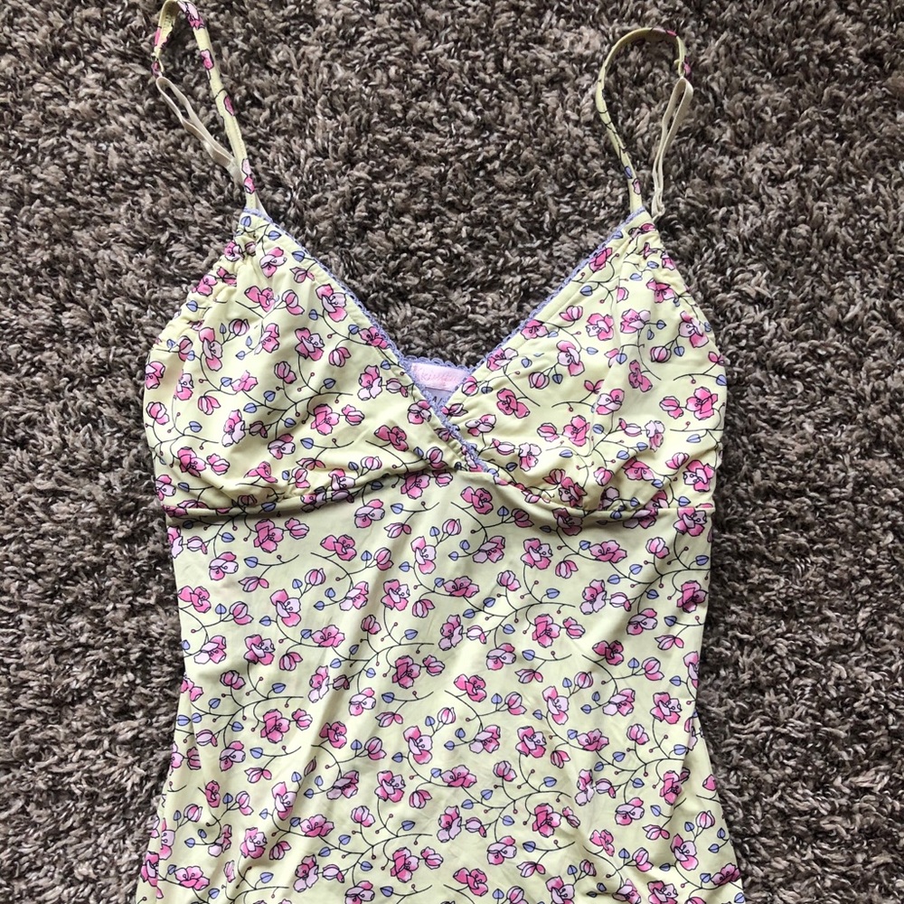 Vintage flower tank top